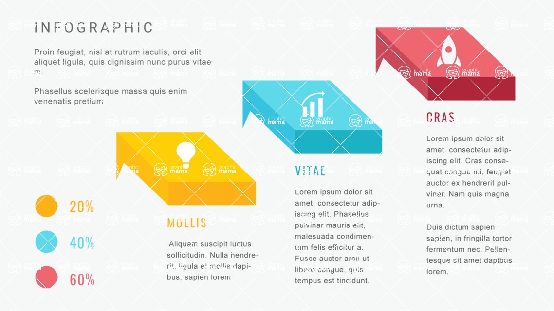 Infographic Templates Collection - Vector, Photoshop, PowerPoint, Google Slides - Isometric Infographic Template with 3 Steps